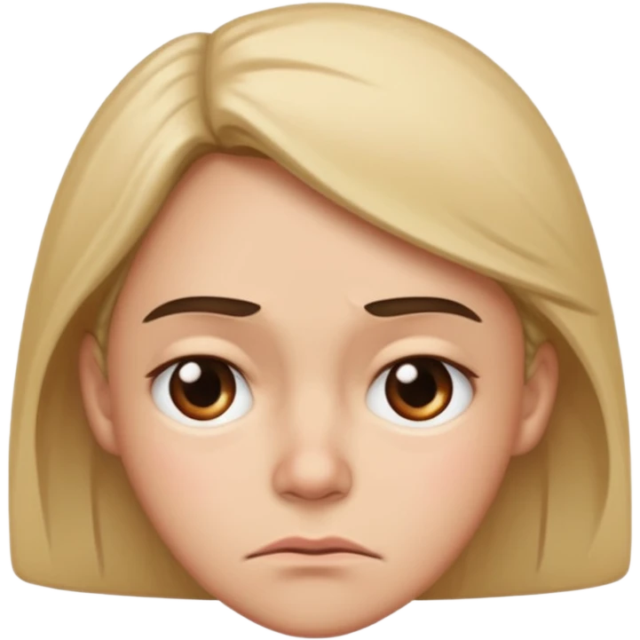 side eye with a frown  emoji