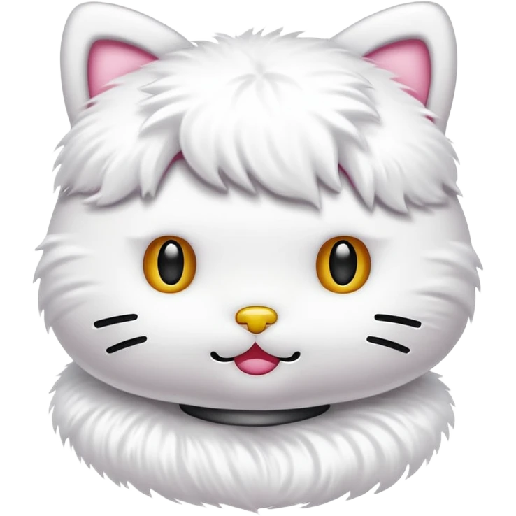 No fur white Hello kitty emoji
