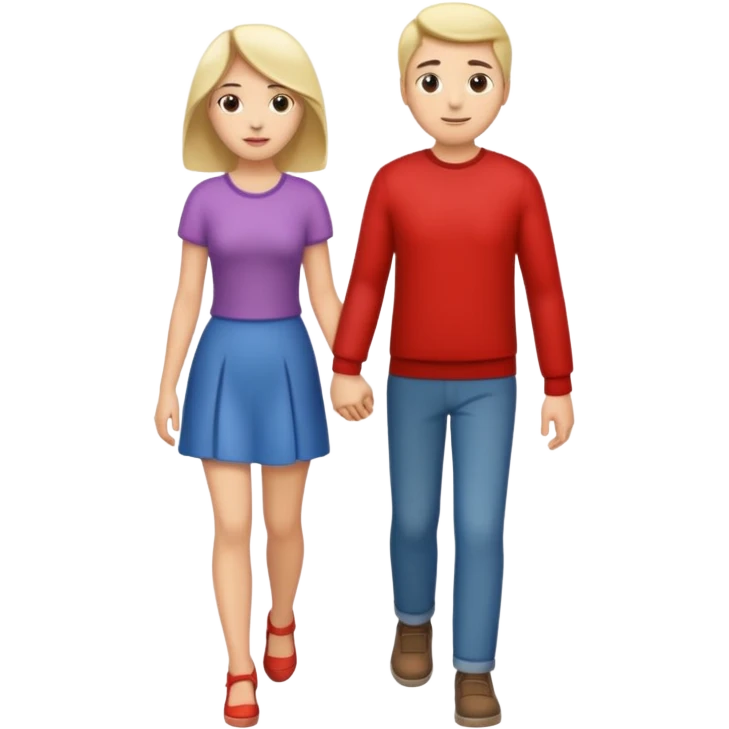 ligth couple walking full body emoji