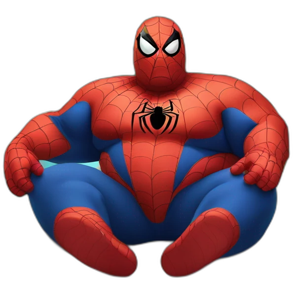 Fat-spiderman-on-an-island emoji