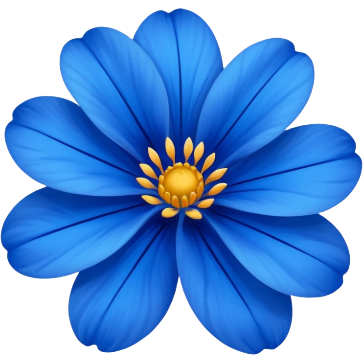 Flor azul emoji