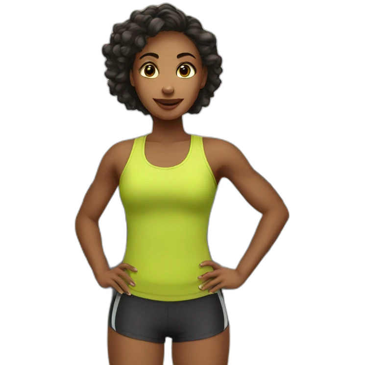 girl in gym emoji