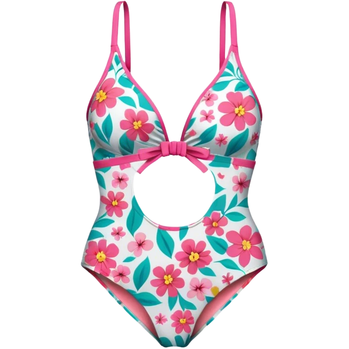 floral swimsuit  emoji