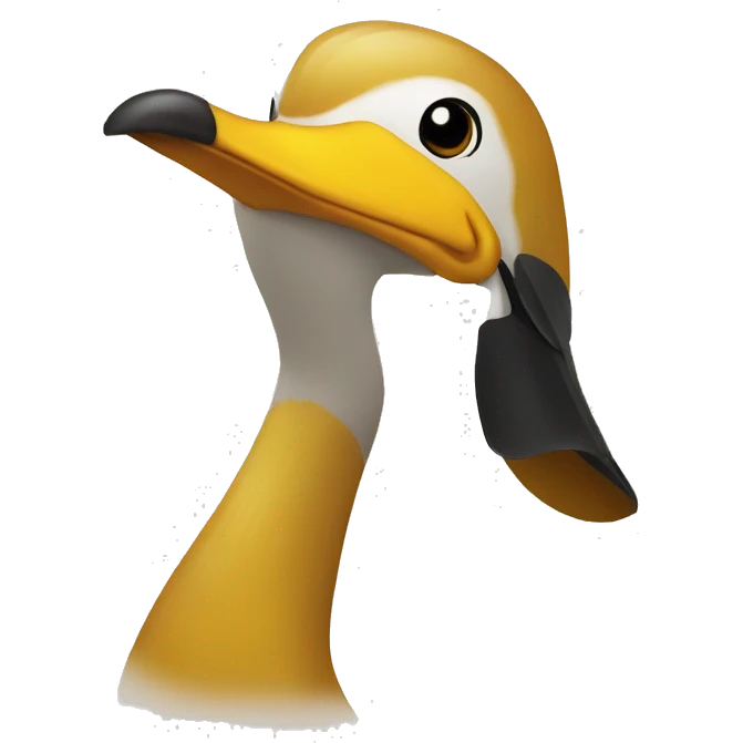 Pato amarillo dibujo emoji