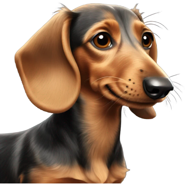 Wired haired dachshund emoji
