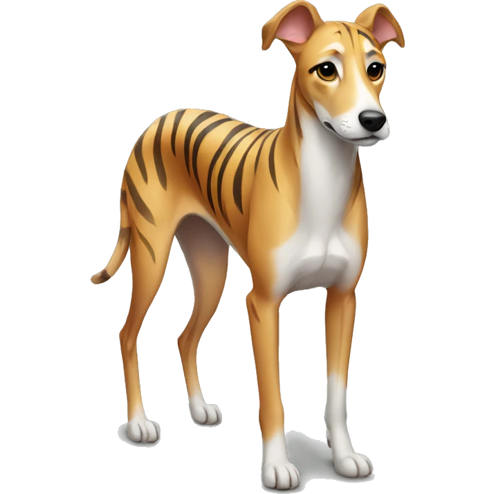 Fawn tiger greyhound he emoji