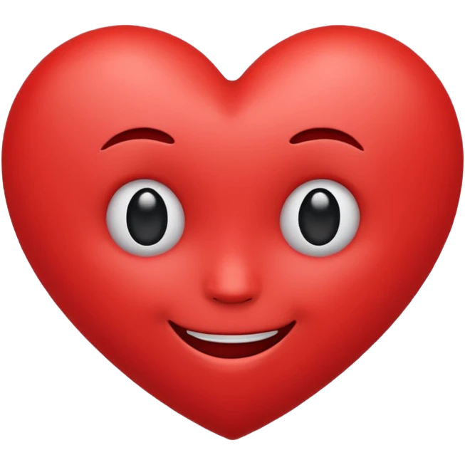Love heart  with a face emoji