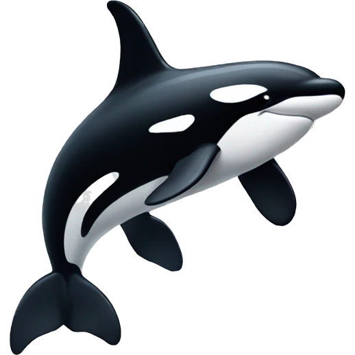 orca con corbata emoji