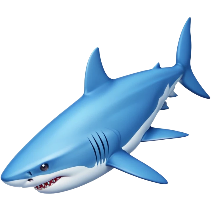 a shark with blue Nikes  emoji