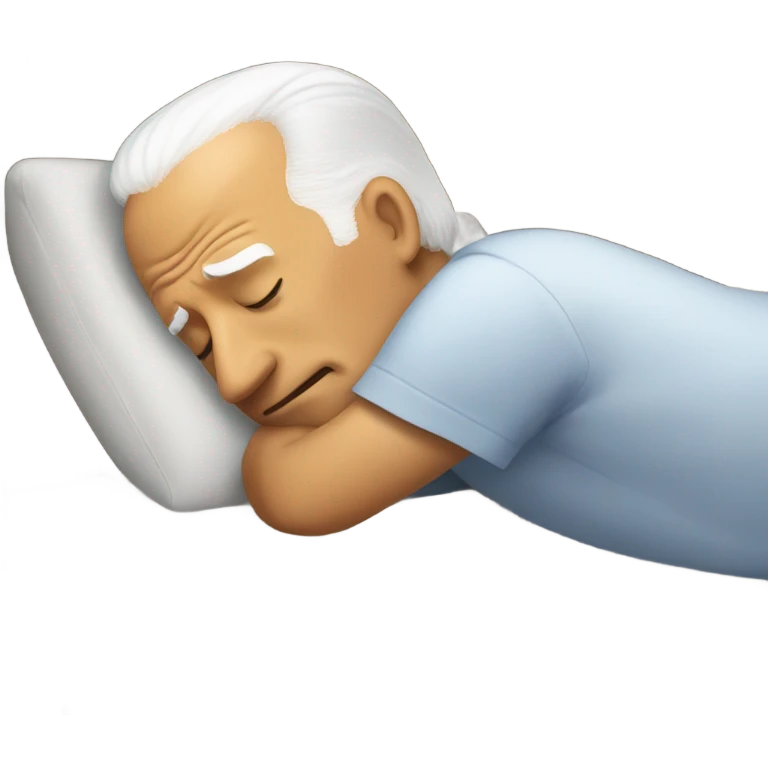Joe Biden sleeping in bed emoji
