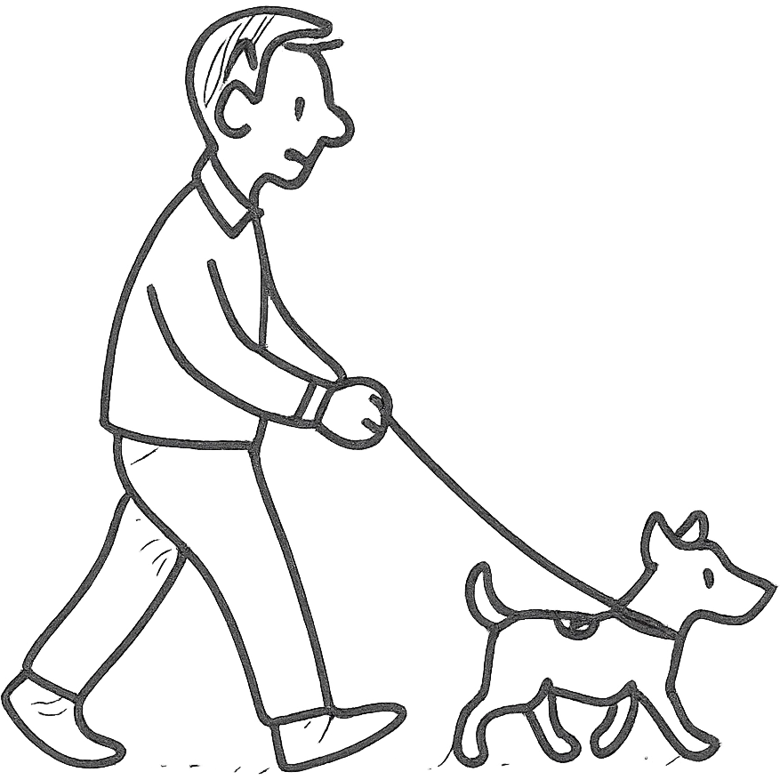 a man walking a Jack Russell Terrier emoji