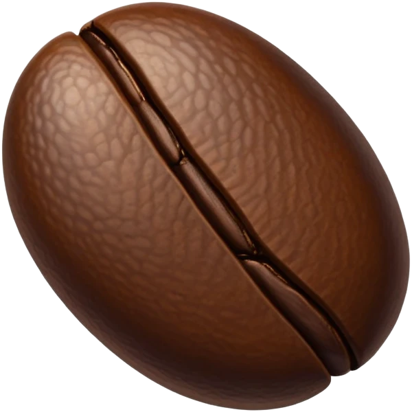 single coffee bean emoji