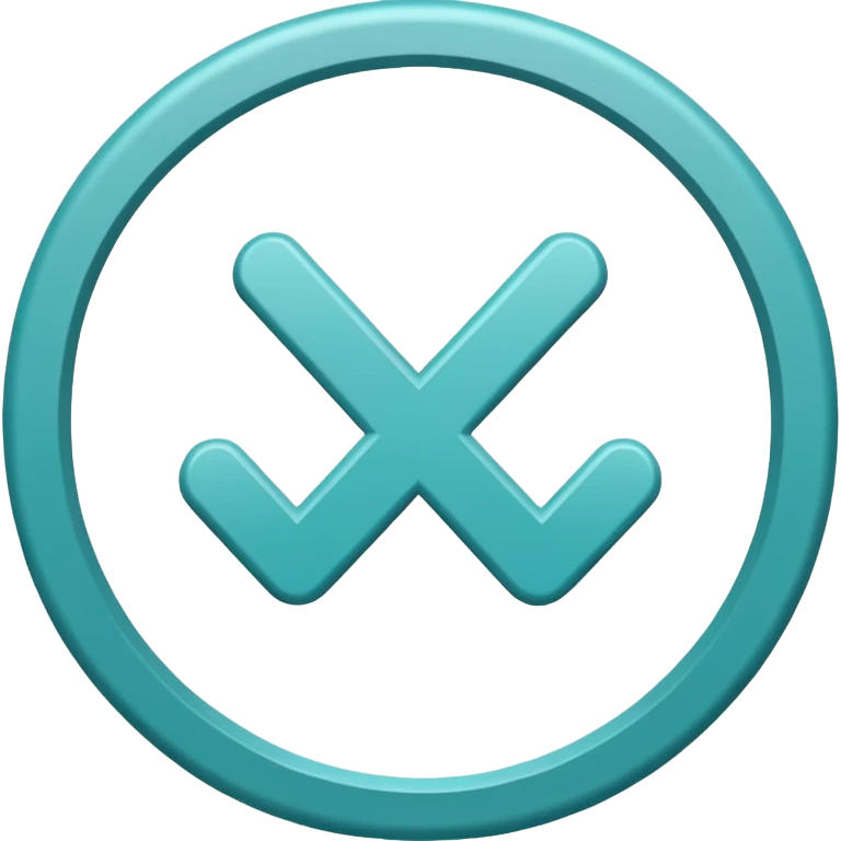 Marca de verificación  un "check"  dentro de un círculo de color cian o turquesa, con un borde gris claro. emoji