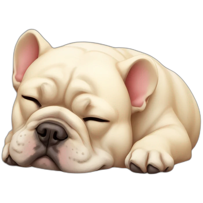 sleeping-fat-french-bulldog-brindal emoji