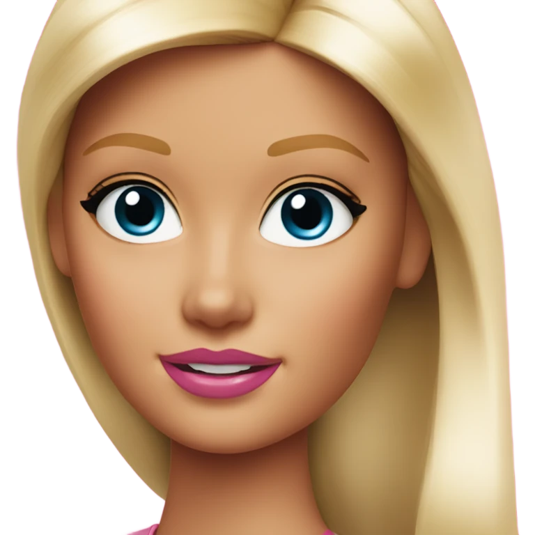 Barbie face emoji