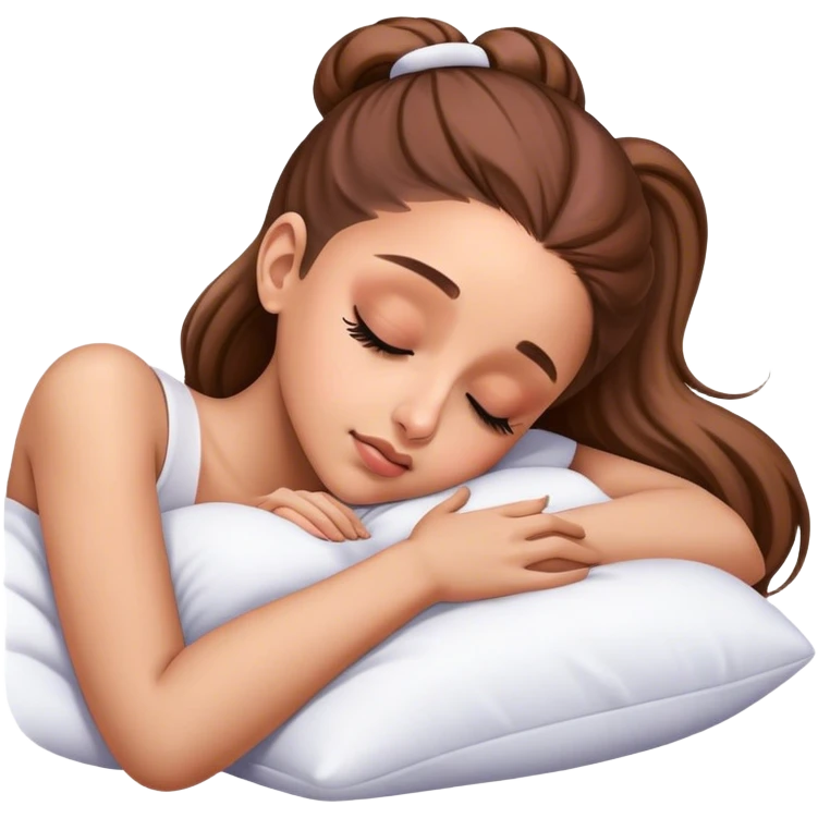 Ariana Grande sleeping emoji