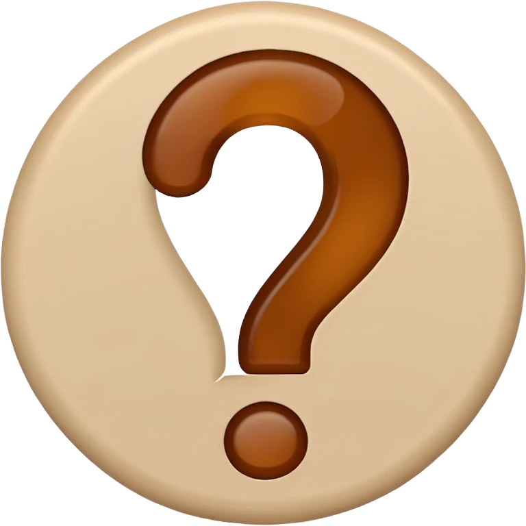 beige question emoji