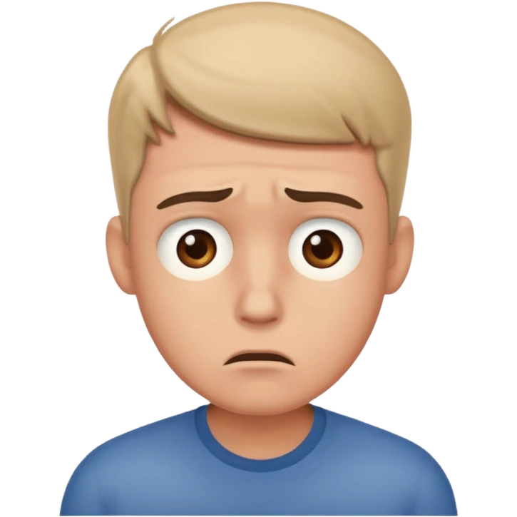 a worried guy emoji