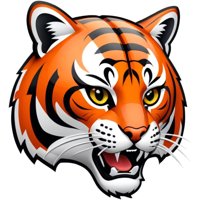modern cincinnati bengals logo emoji