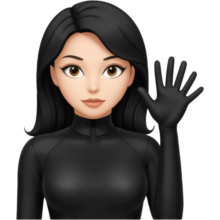 Eine hübsche Frau in Catsuit emoji