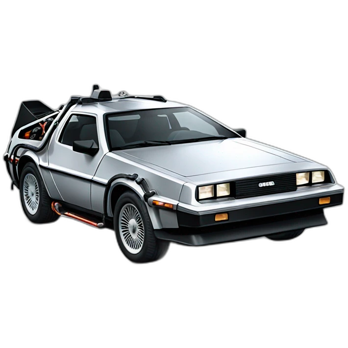 back to the future car emoji