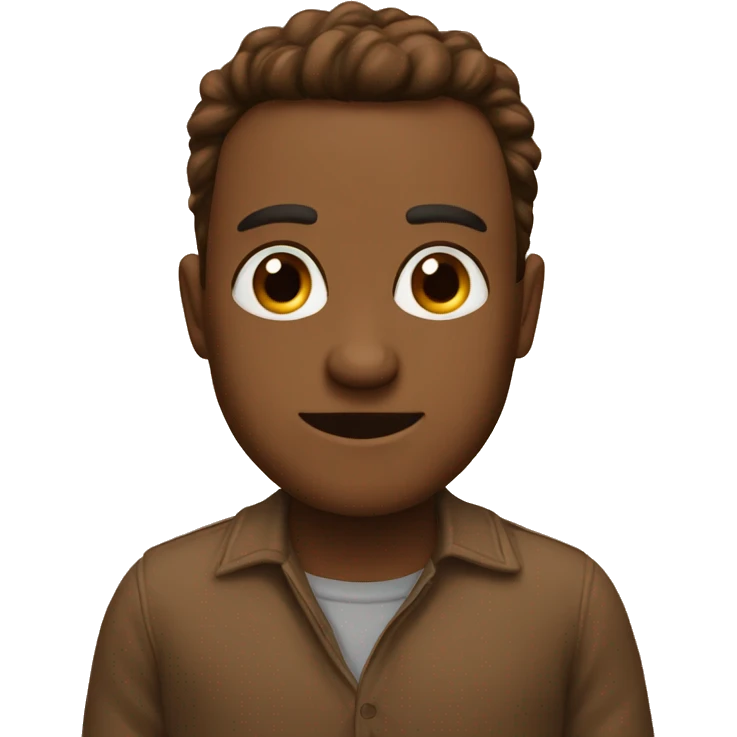 Brown how emoji