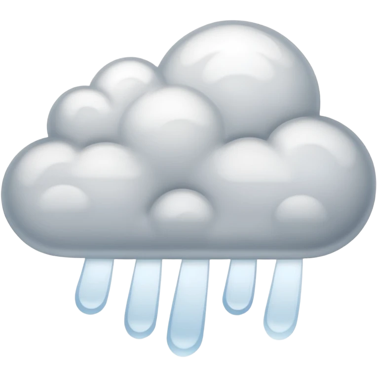 Transparent white and gray emoji