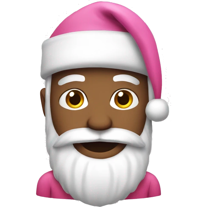Pink Santa emoji