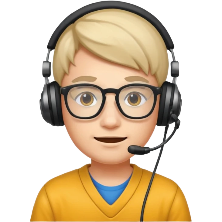 gamer with glasses emoji