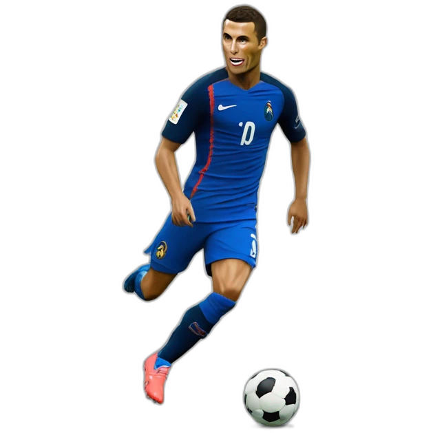 macron jouie sur ronaldo emoji