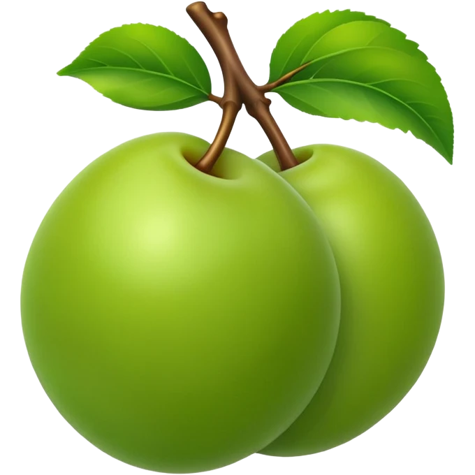 green plum emoji
