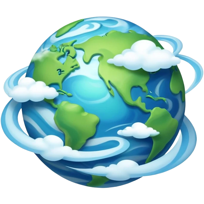 Realistic planet earth emoji