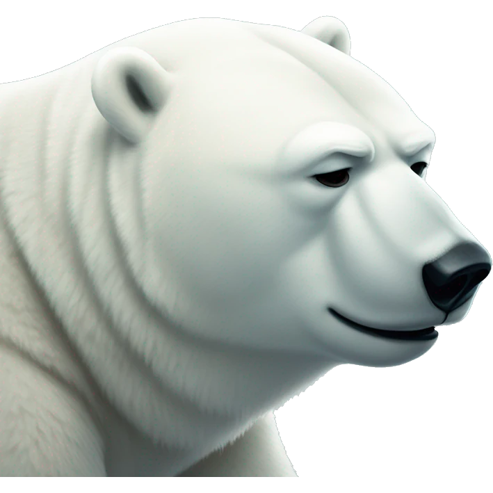 saddest polar bear ever emoji