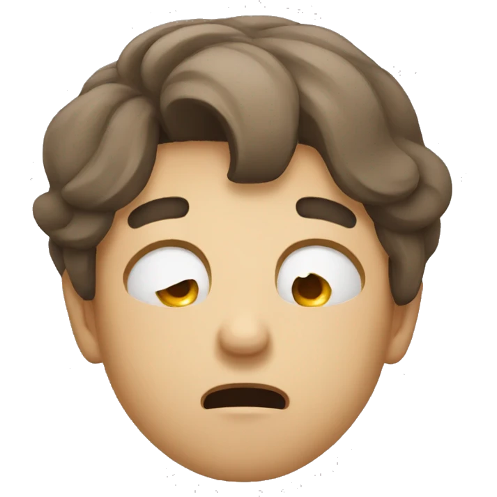 very tired expression emoji