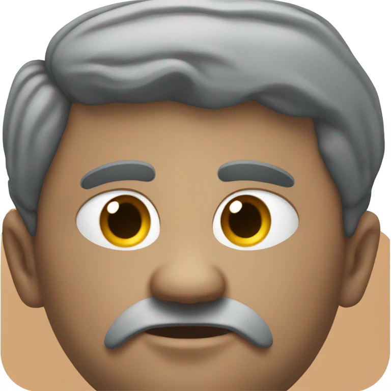 Fat man with tiny head emoji