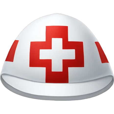  medical cap red cross emoji