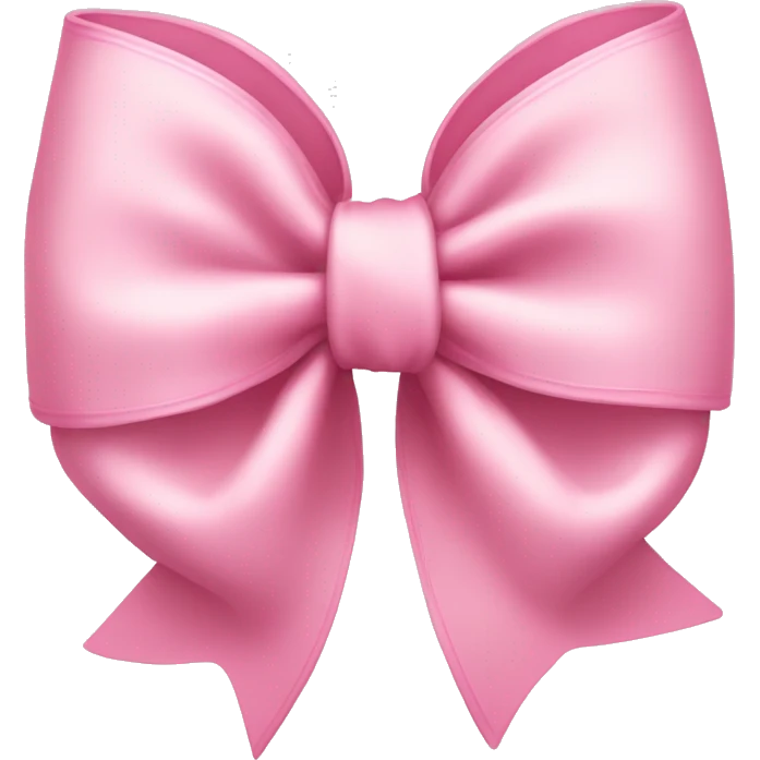 light pink bow on light pink bow emoji
