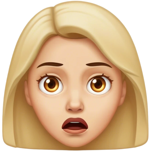 Woman who is scared of men emoji