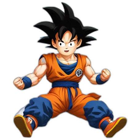 goku flying on a cloud emoji