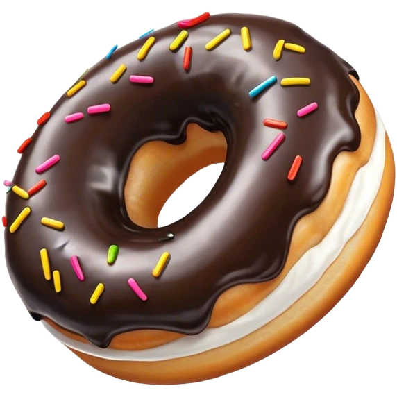 Black donut emoji