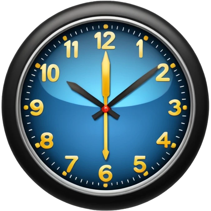 CLOCK SHOWING MIDNIGHT emoji
