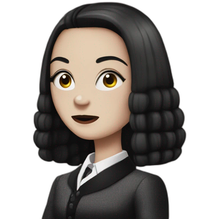 Wendnesday addams emoji