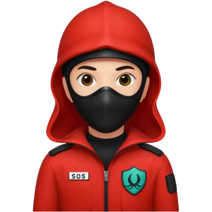 Un guardiq del juego del calamar emoji