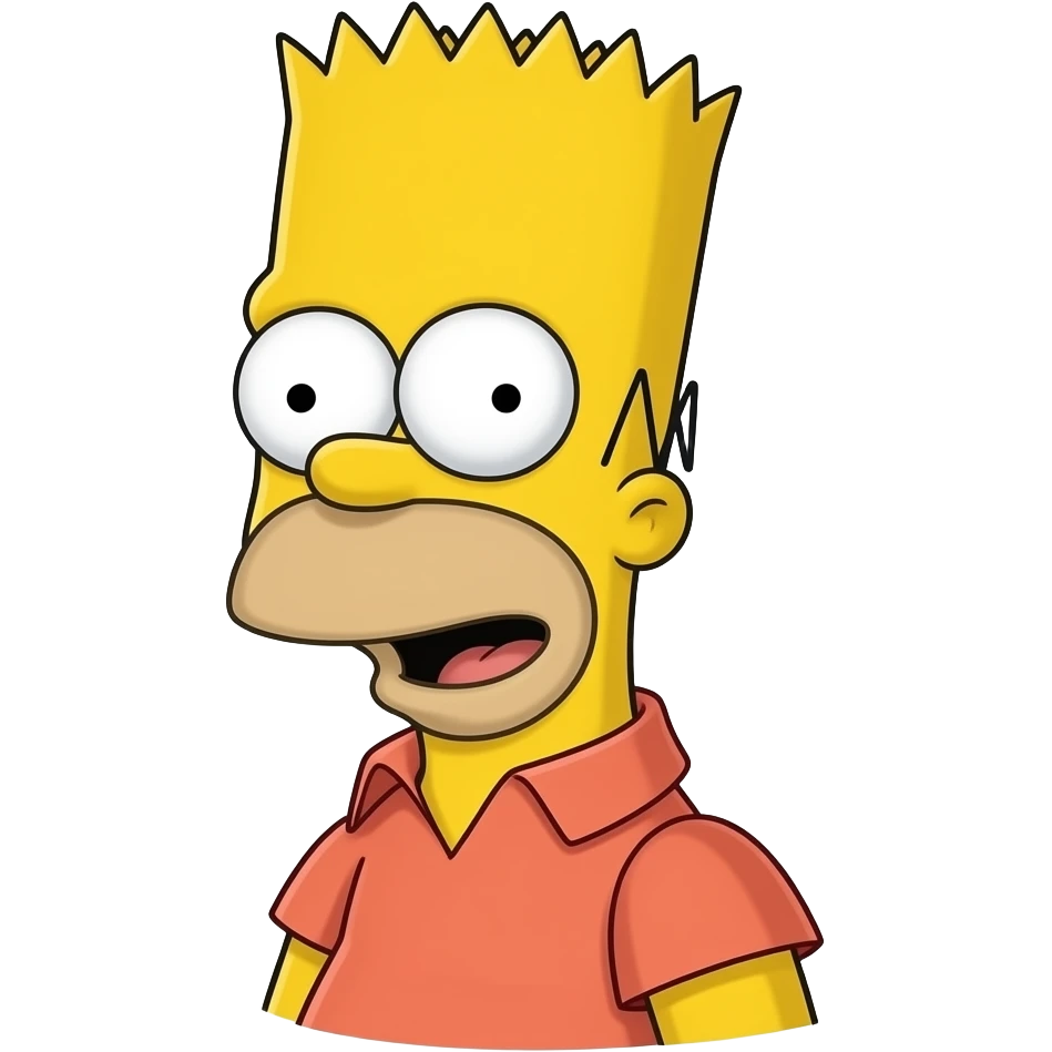 The Simpson Show: Bart Simpson emoji