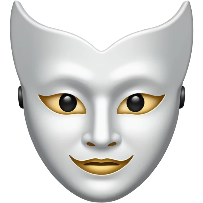  white theater mask  emoji