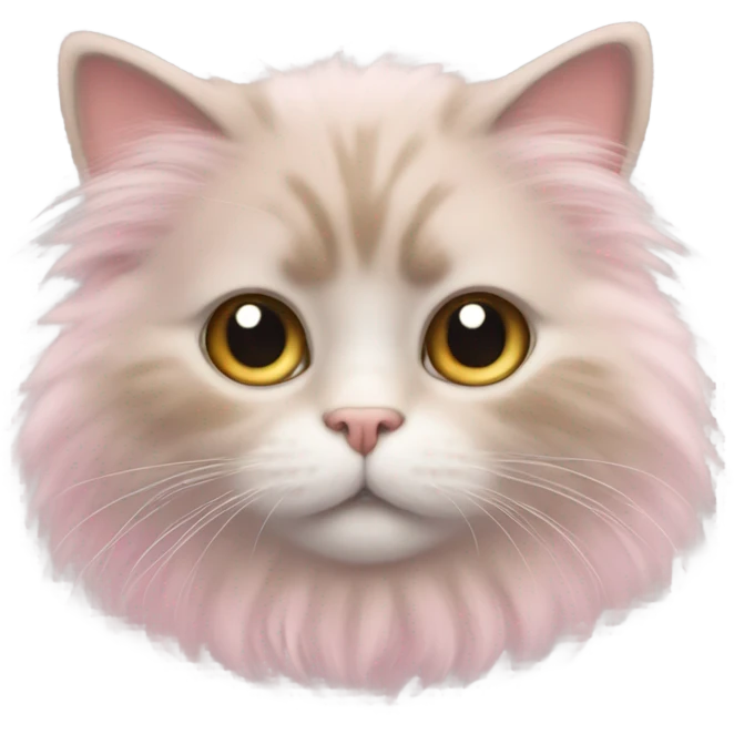 cute pink cat emoji