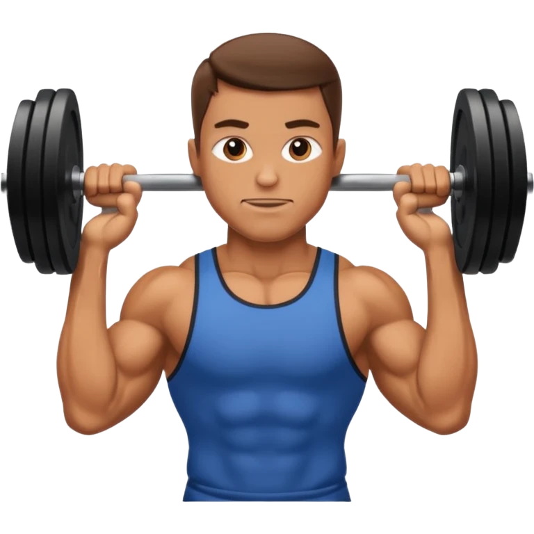 man lifting weights emoji
