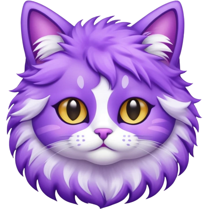 glitter purple Star cat emoji