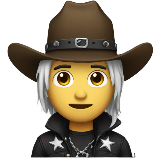 Emo cowboy emoji