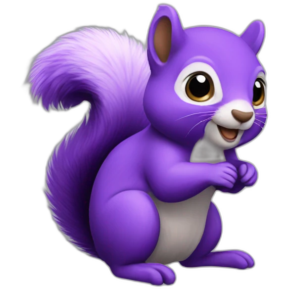 purple squirrel  emoji